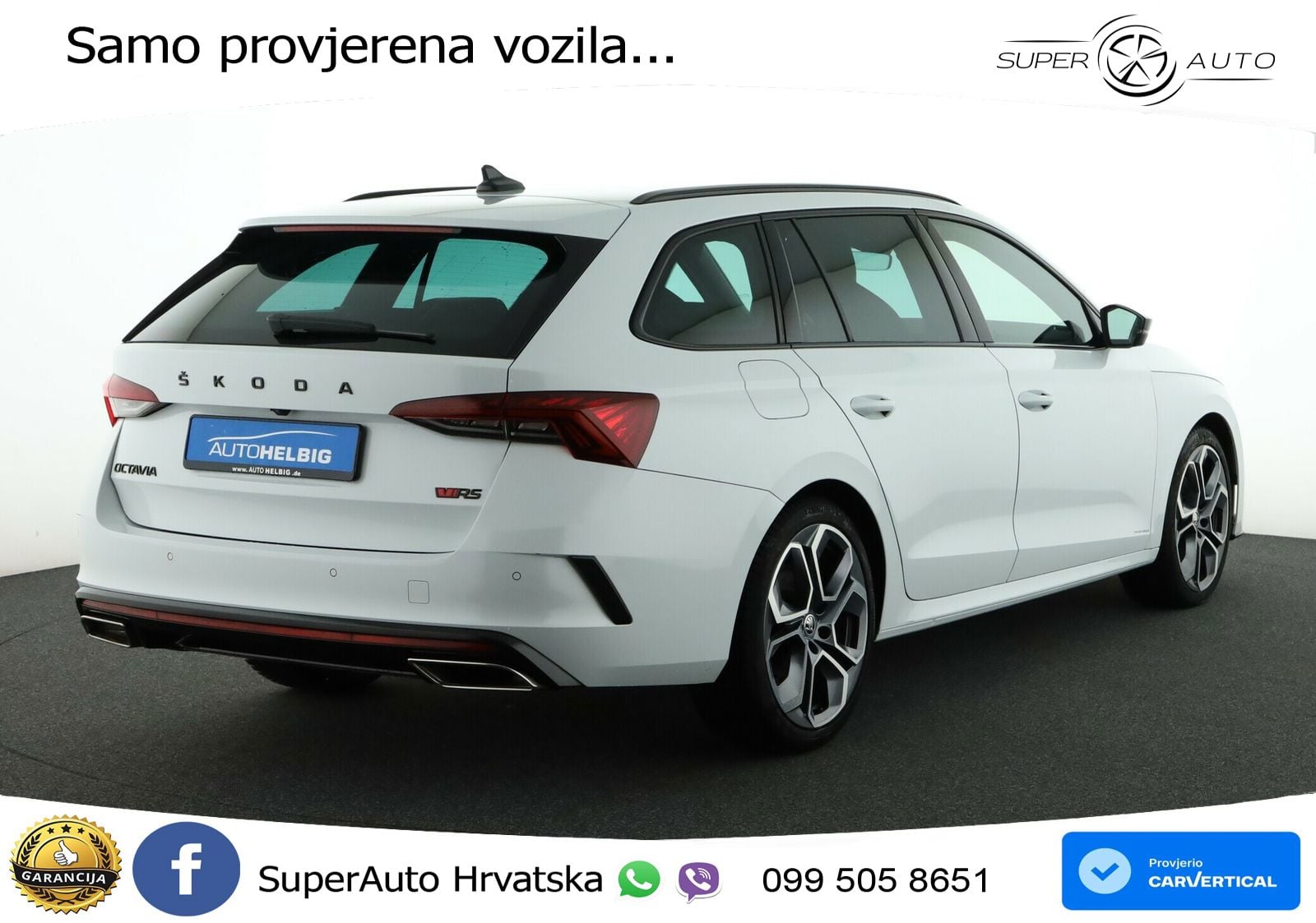 Škoda Octavia Combi RS 2.0 TDI (200 KS) DSG LED+GR SJED+ACC