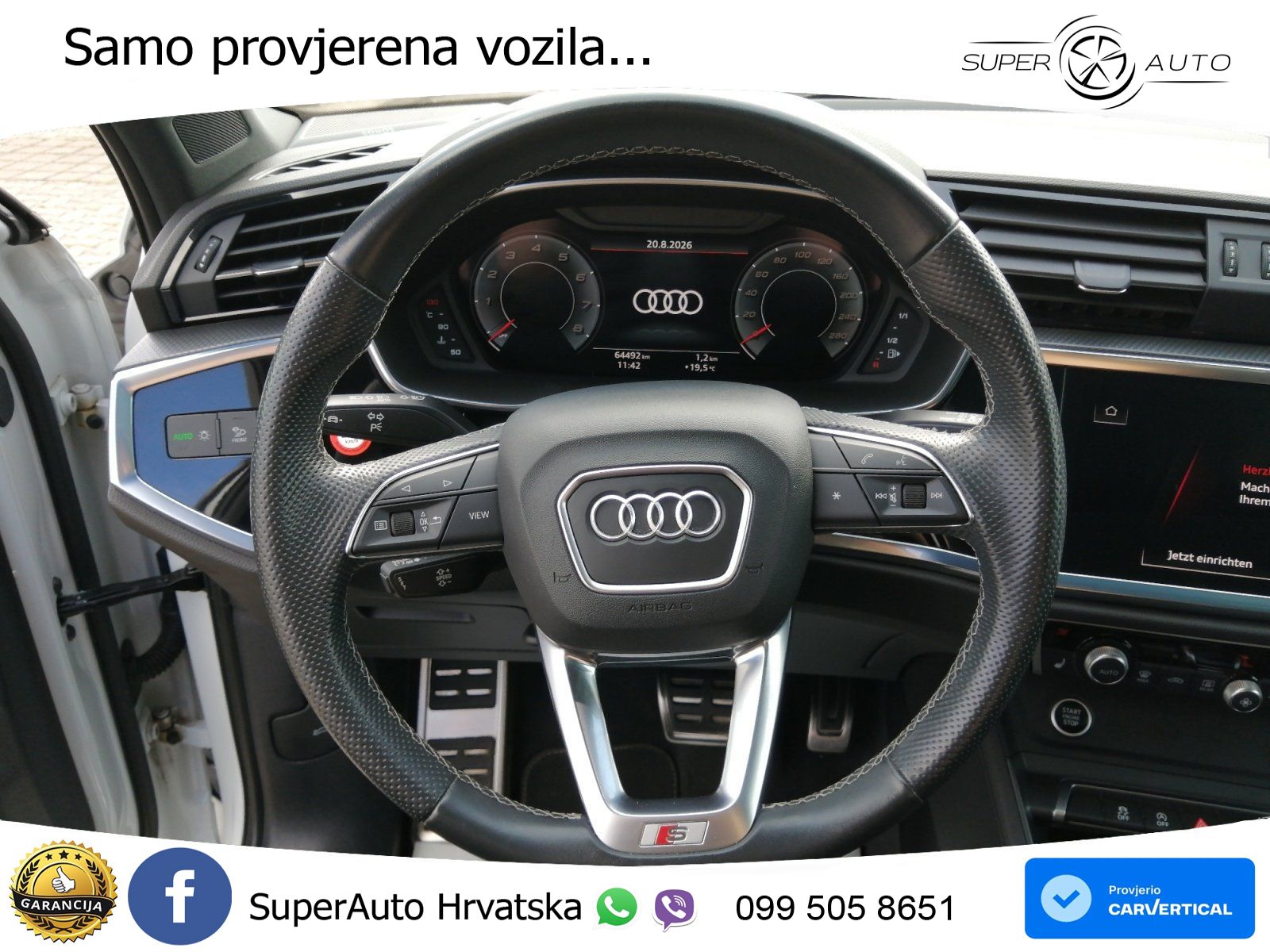 Audi Q3 40 TFSI (190 KS) quattro S tronic S line MATRIX+GR SJED+KAM