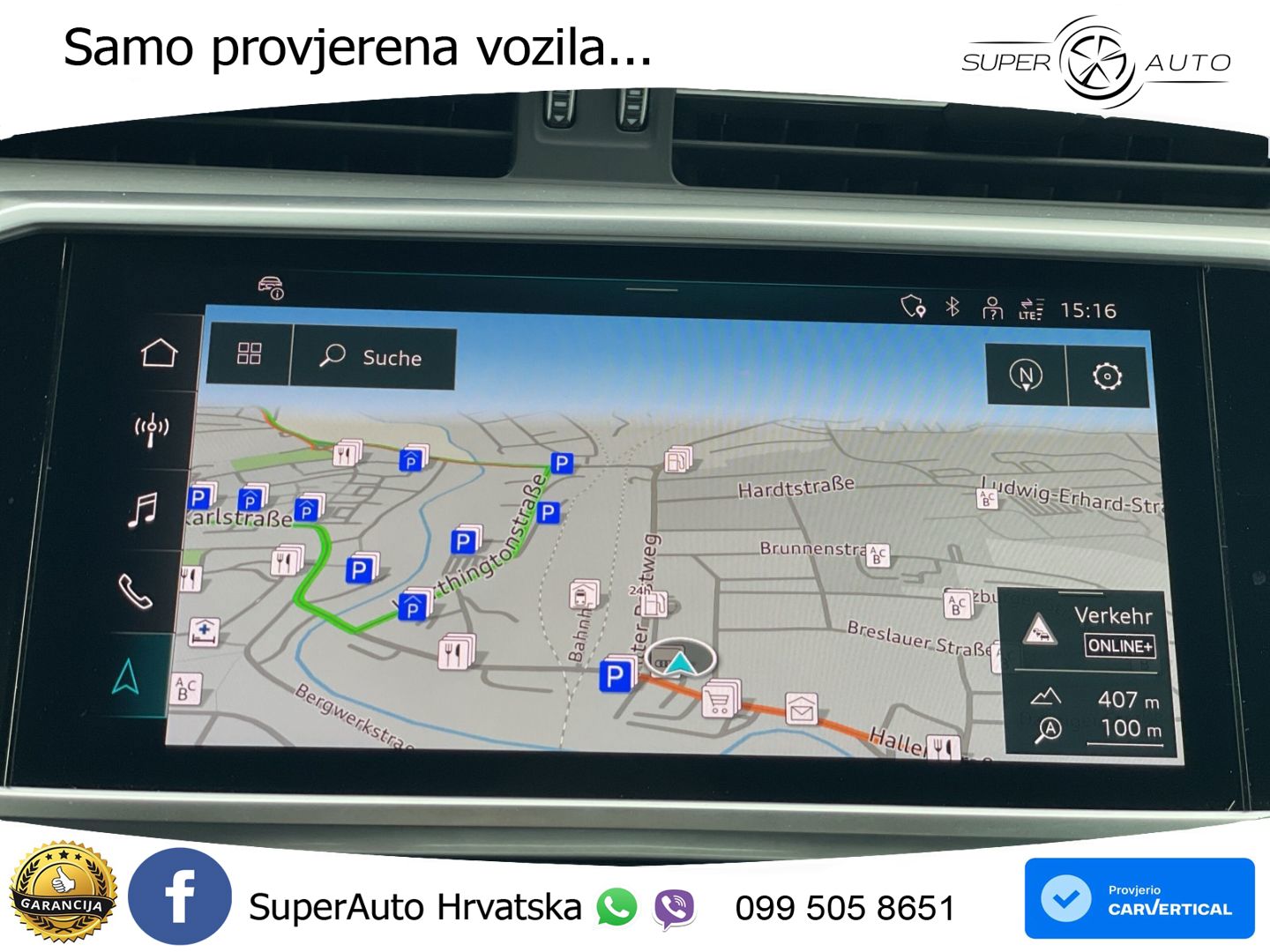 Audi RS6 Avant 4.0 TFSI V8 (600 KS) quattro Tiptronic Kuka ZRAČNI+ACC+GR SJED+KAM