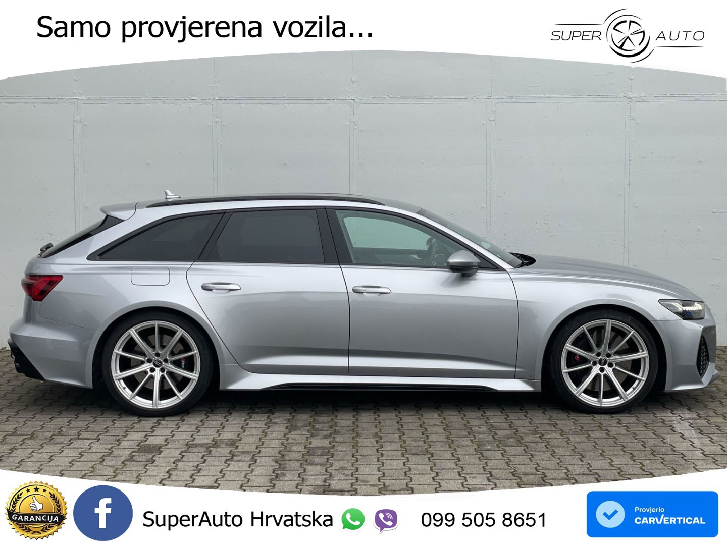 Audi RS6 Avant 4.0 TFSI V8 (600 KS) quattro Tiptronic Kuka ZRAČNI+ACC+GR SJED+KAM