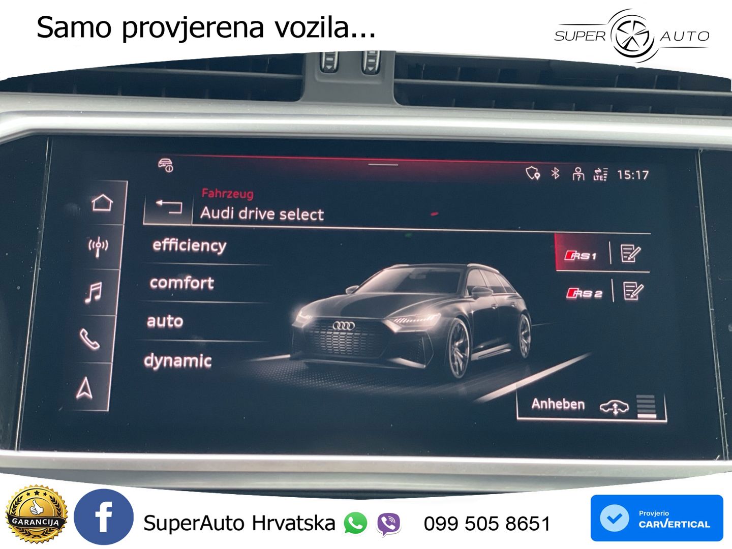 Audi RS6 Avant 4.0 TFSI V8 (600 KS) quattro Tiptronic Kuka ZRAČNI+ACC+GR SJED+KAM