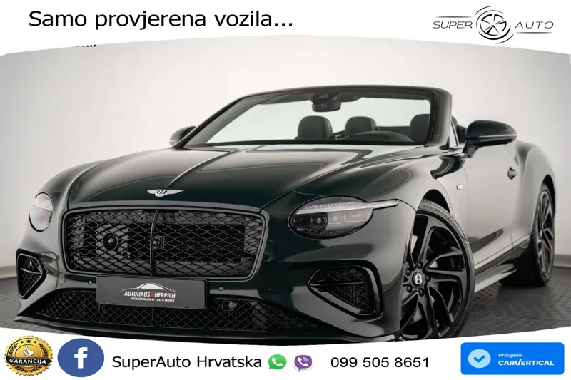 Bentley Continental GTC IV 4.0 V8 TFSi (782 KS) AWD DCT LED+GR SJED+ACC