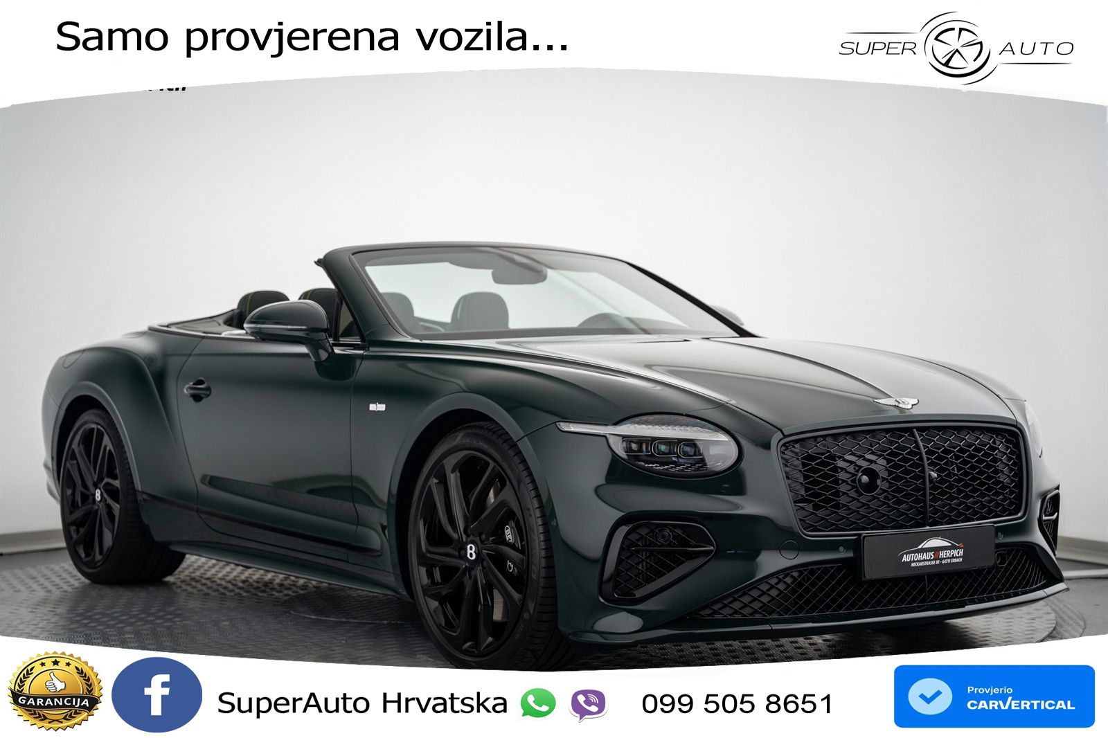 Bentley Continental GTC IV 4.0 V8 TFSi (782 KS) AWD DCT LED+GR SJED+ACC