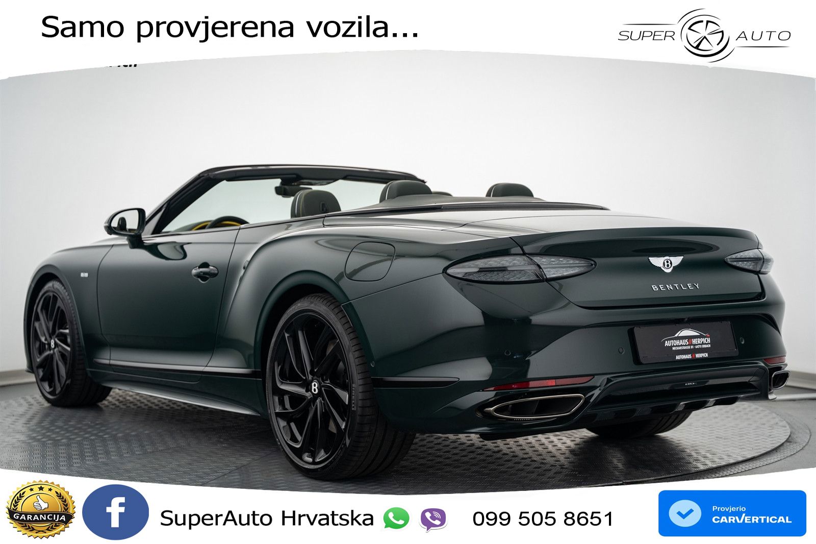 Bentley Continental GTC IV 4.0 V8 TFSi (782 KS) AWD DCT LED+GR SJED+ACC