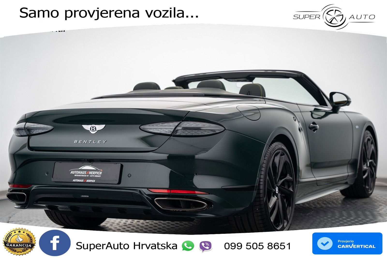 Bentley Continental GTC IV 4.0 V8 TFSi (782 KS) AWD DCT LED+GR SJED+ACC
