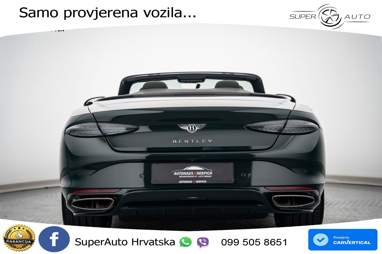 Bentley Continental GTC IV 4.0 V8 TFSi (782 KS) AWD DCT LED+GR SJED+ACC