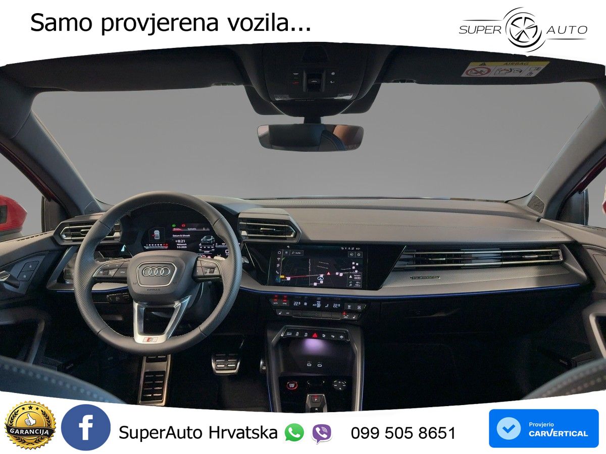 Audi S3 Limuzina 2.0 TFSI (333 KS) quattro S tronic LED+GR SJED+ACC
