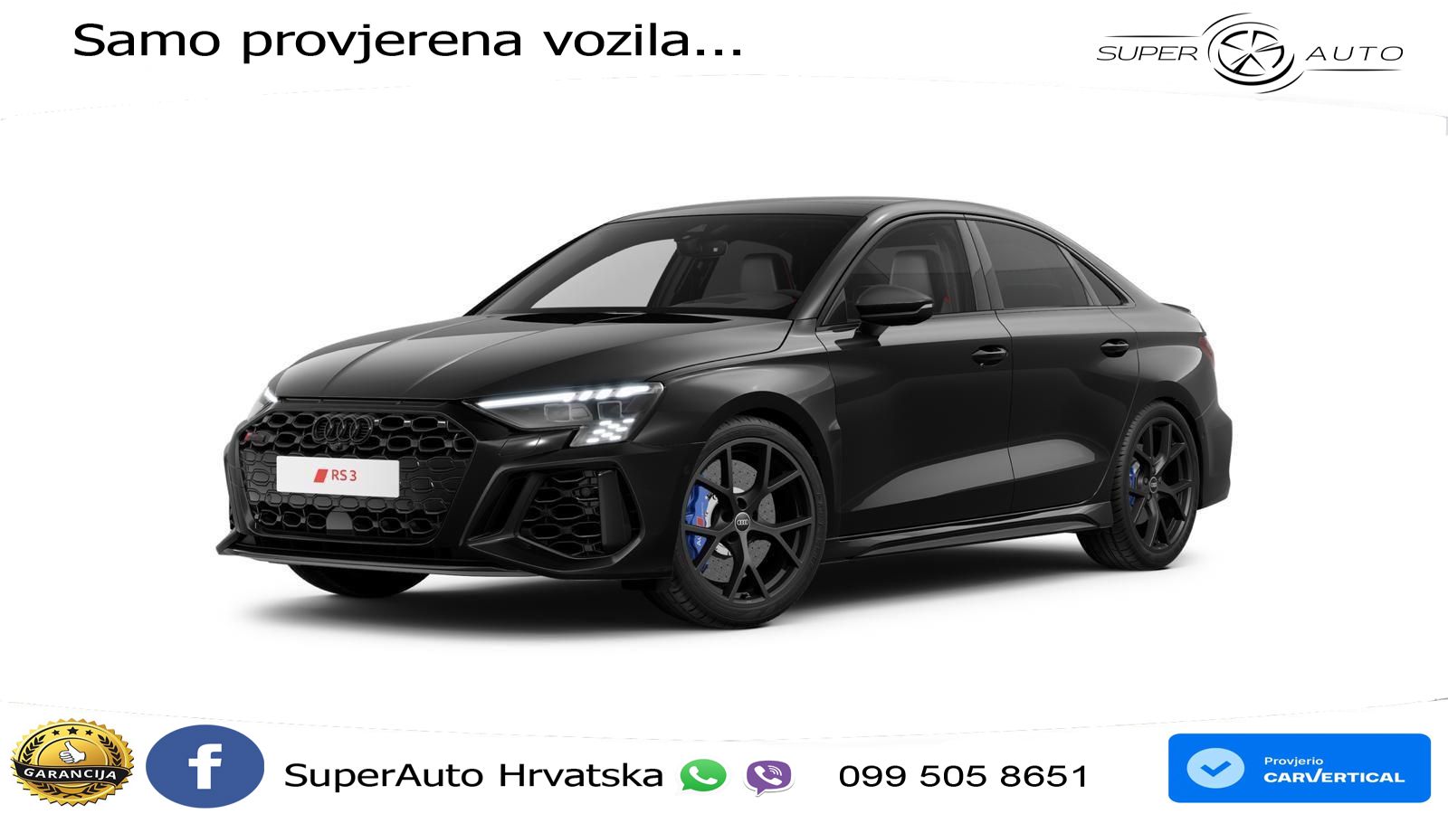 Audi RS3 Sedan 2.5 TFSI (400 KS) quattro S tronic MATRIX+GR SJED+KAM