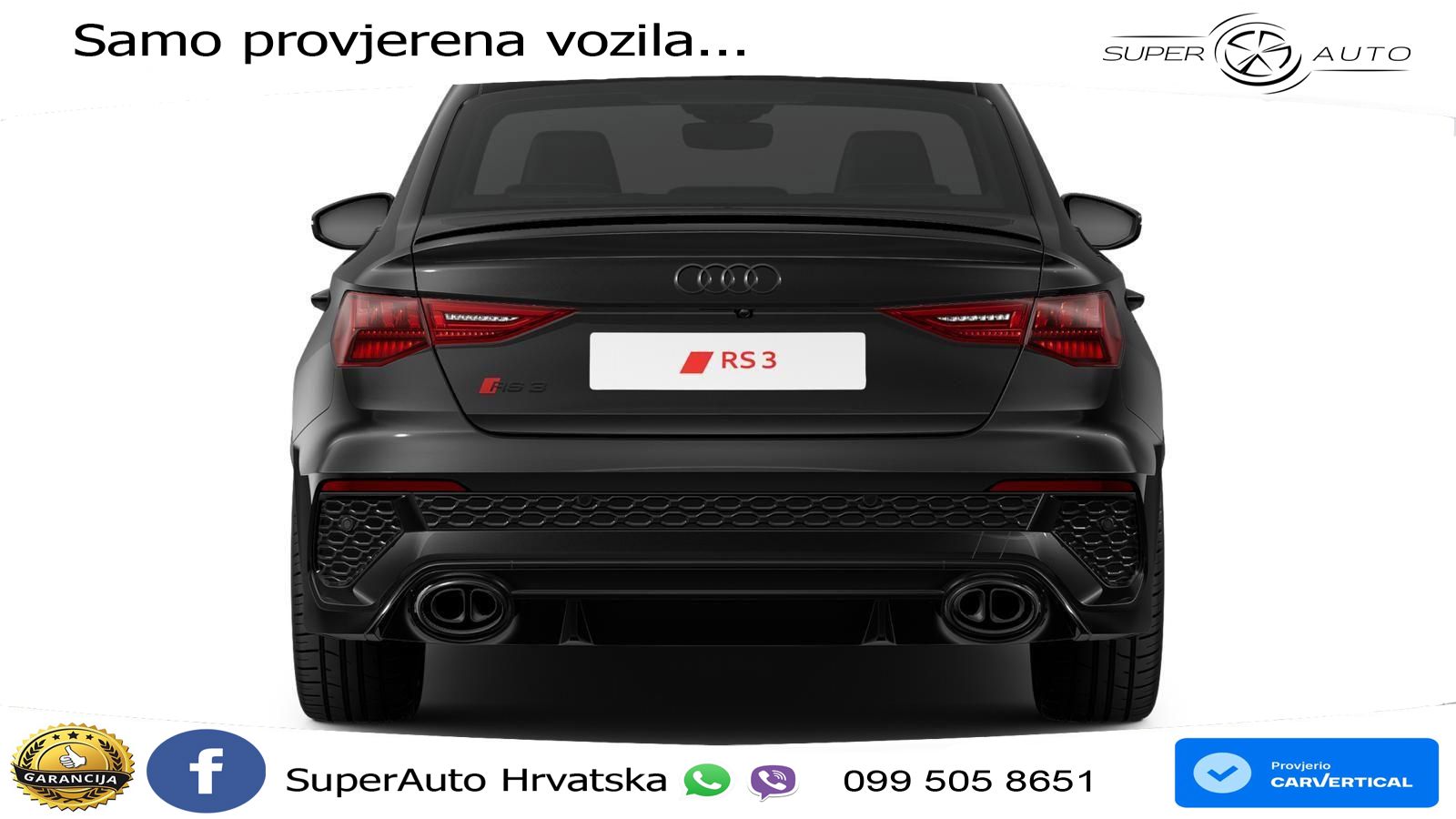 Audi RS3 Sedan 2.5 TFSI (400 KS) quattro S tronic MATRIX+GR SJED+KAM