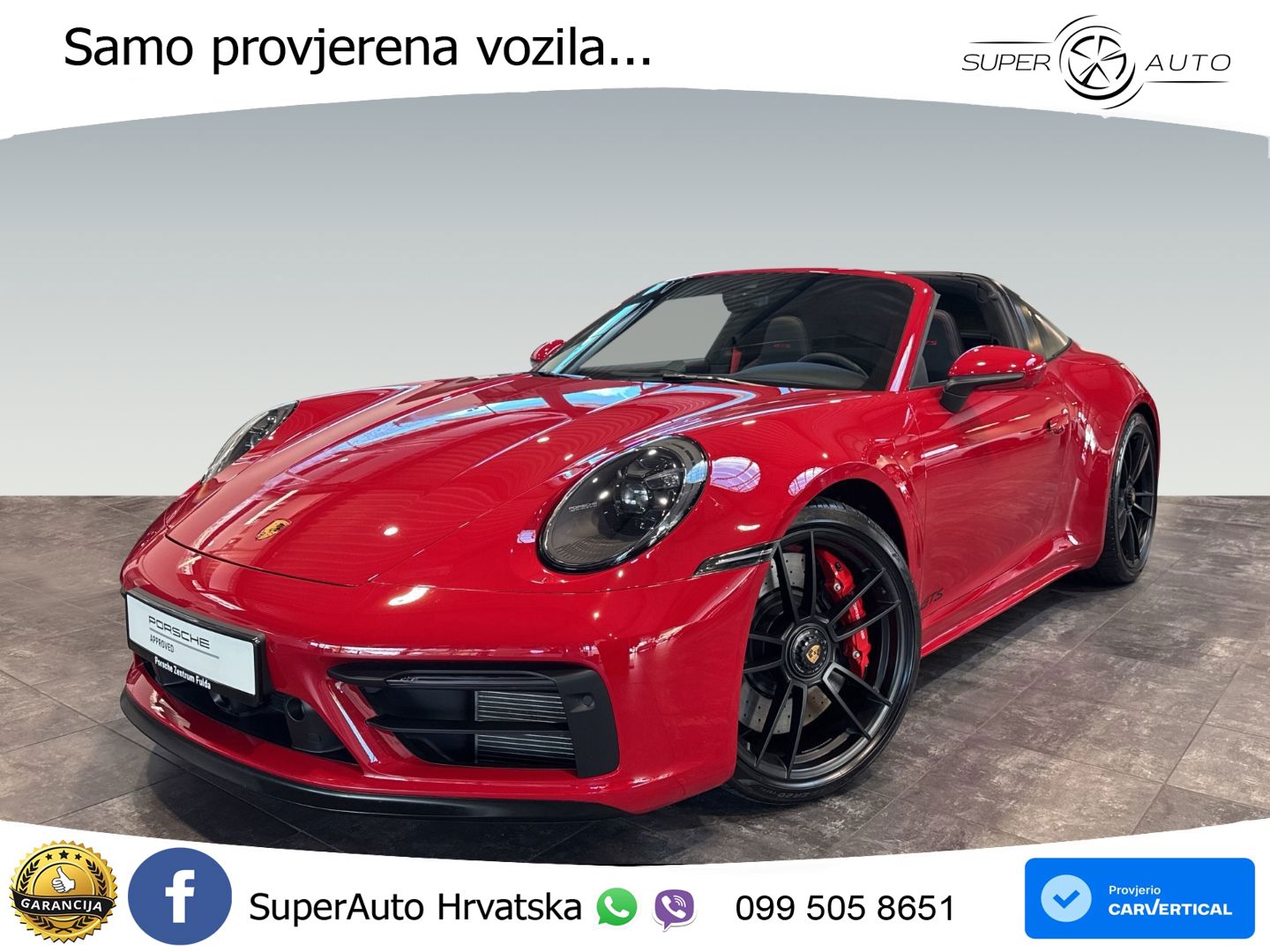 Porsche 911 Targa 4 GTS 3.0 (480 KS) PDK MATRIX+GR SJED+KAM