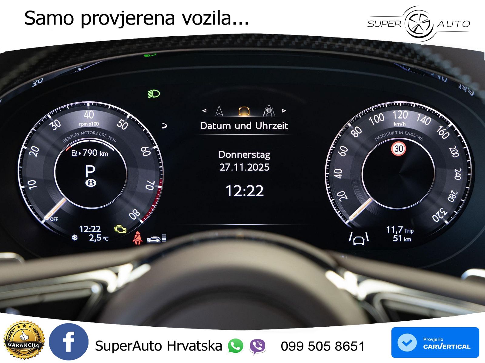 Bentley Bentayga Speed 4.0 V8 (650 KS) AWD Automatic LED+GR SJED+ACC
