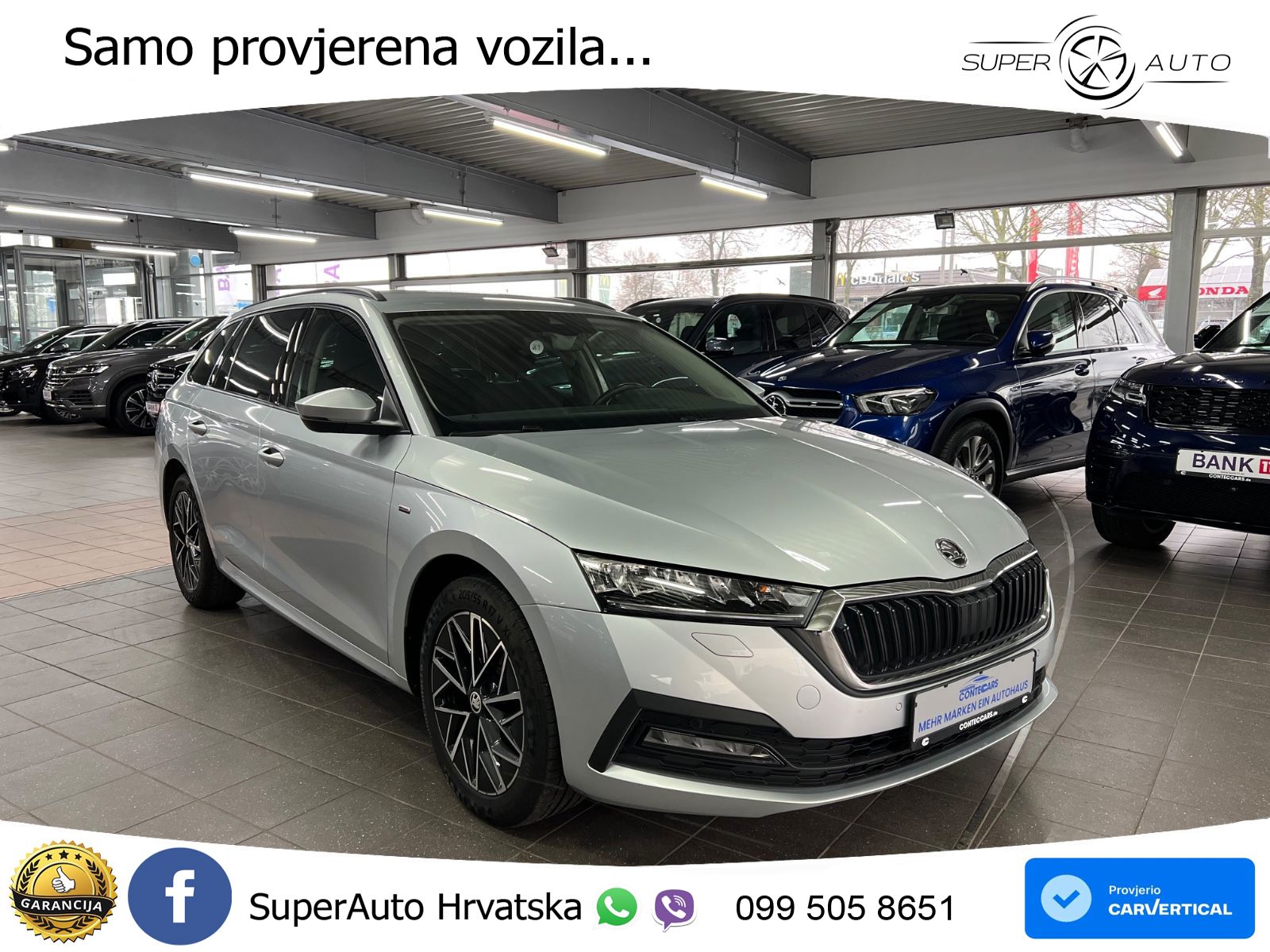 Škoda Octavia Combi 2.0 TDI (150 KS) DSG LED+GR SJED+ACC