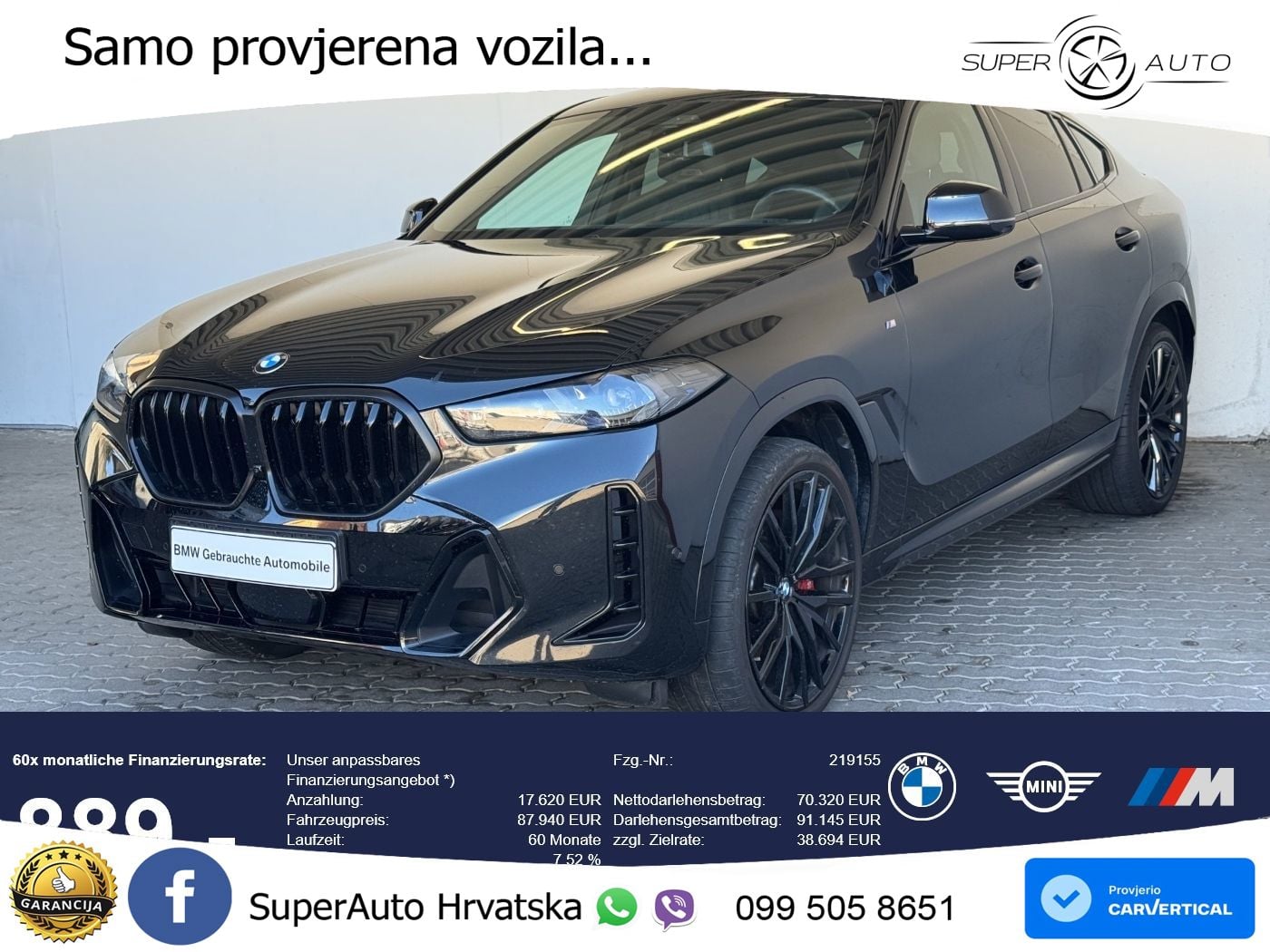 BMW X6 40d (352 KS) xDrive Steptronic M Sport LED+GR SJED+ACC