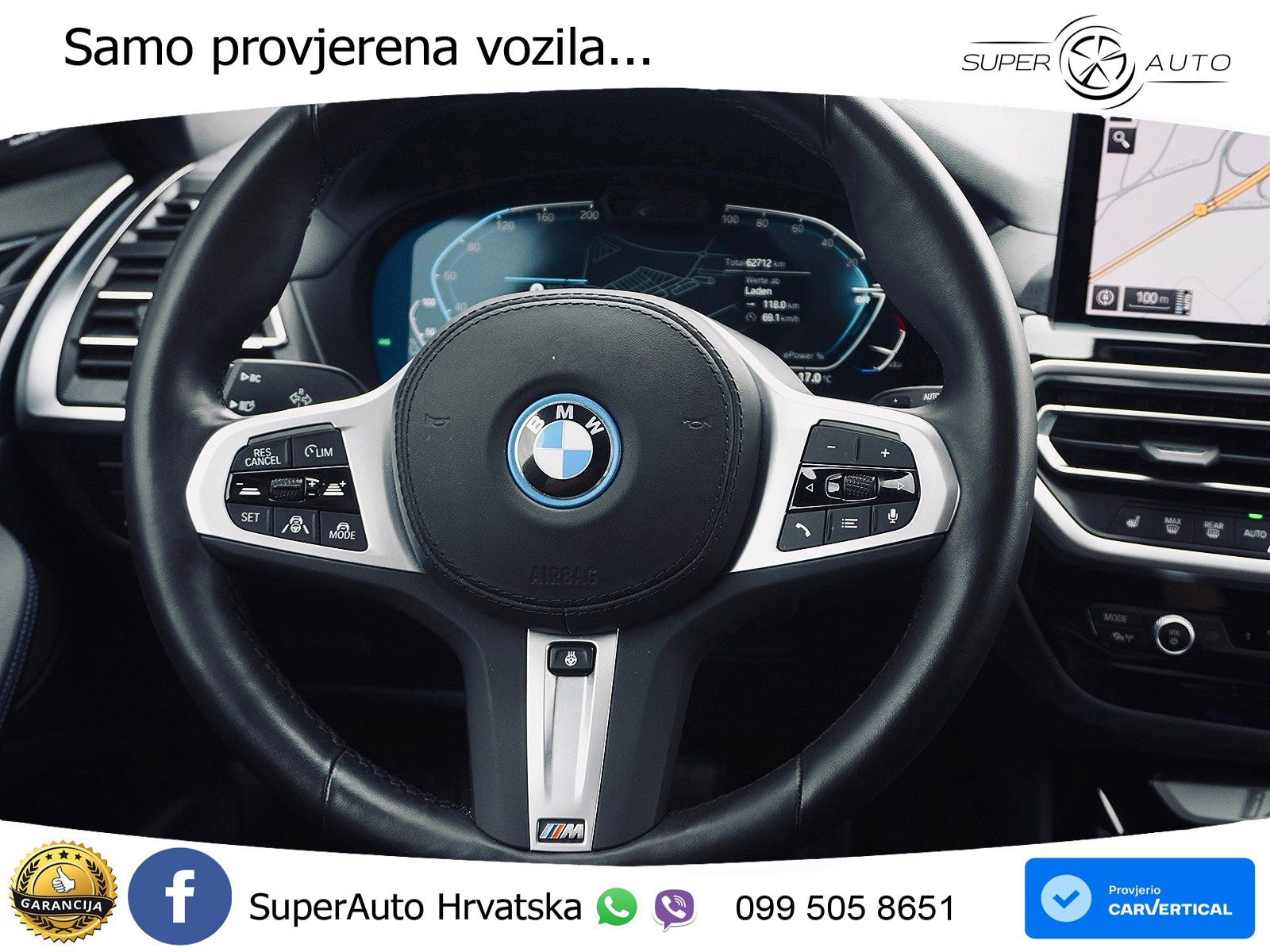 BMW iX3 80 kWh (286 KS) M Sport ACC+HEAD+GR SJED+360+PANO