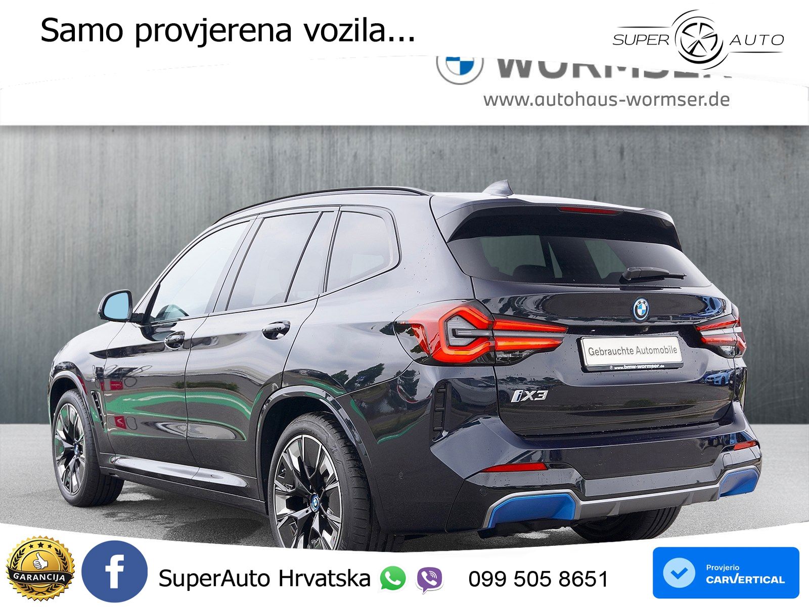 BMW iX3 80 kWh (286 KS) M Sport ACC+HEAD+GR SJED+360+PANO