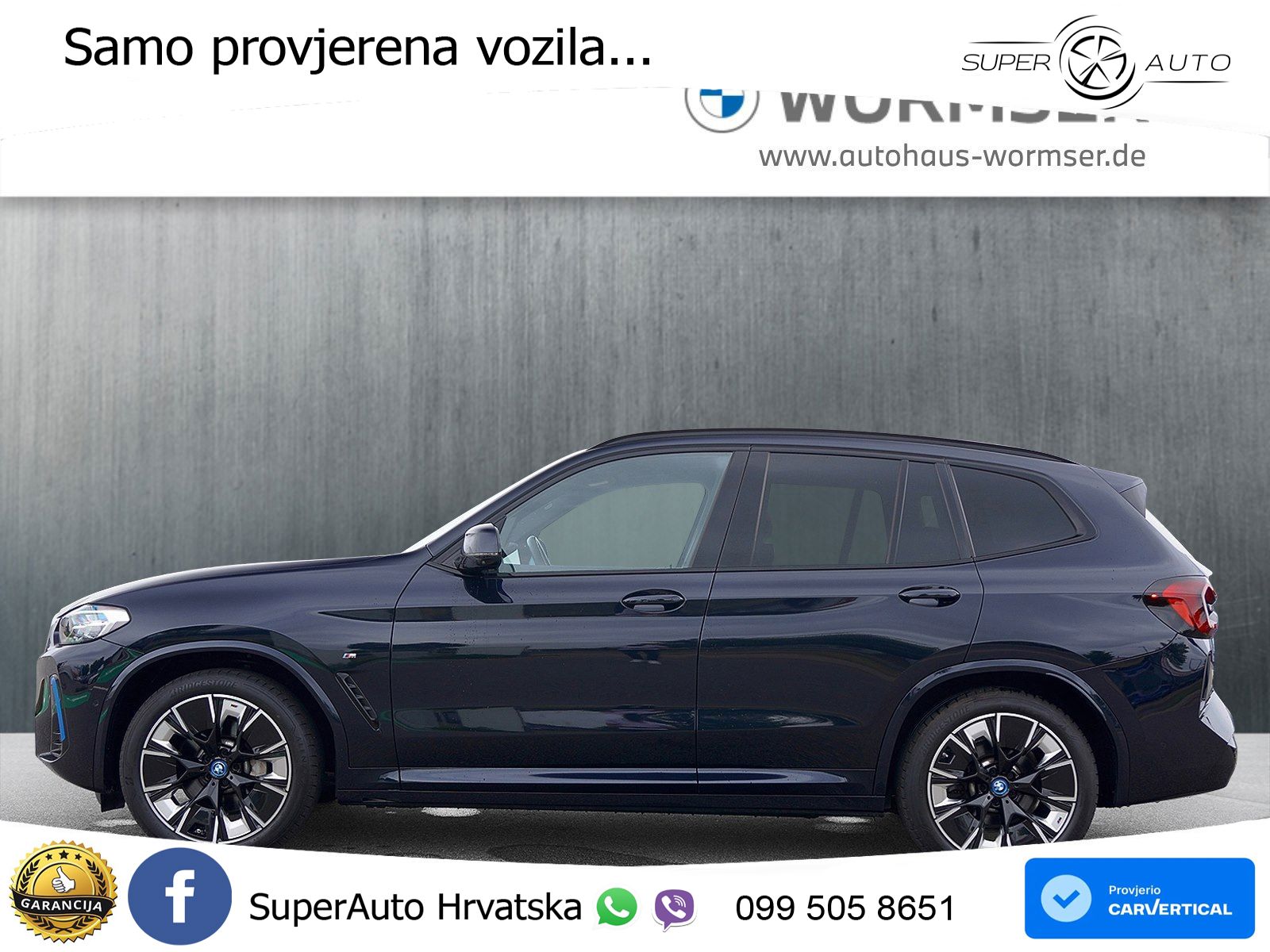 BMW iX3 80 kWh (286 KS) M Sport ACC+HEAD+GR SJED+360+PANO