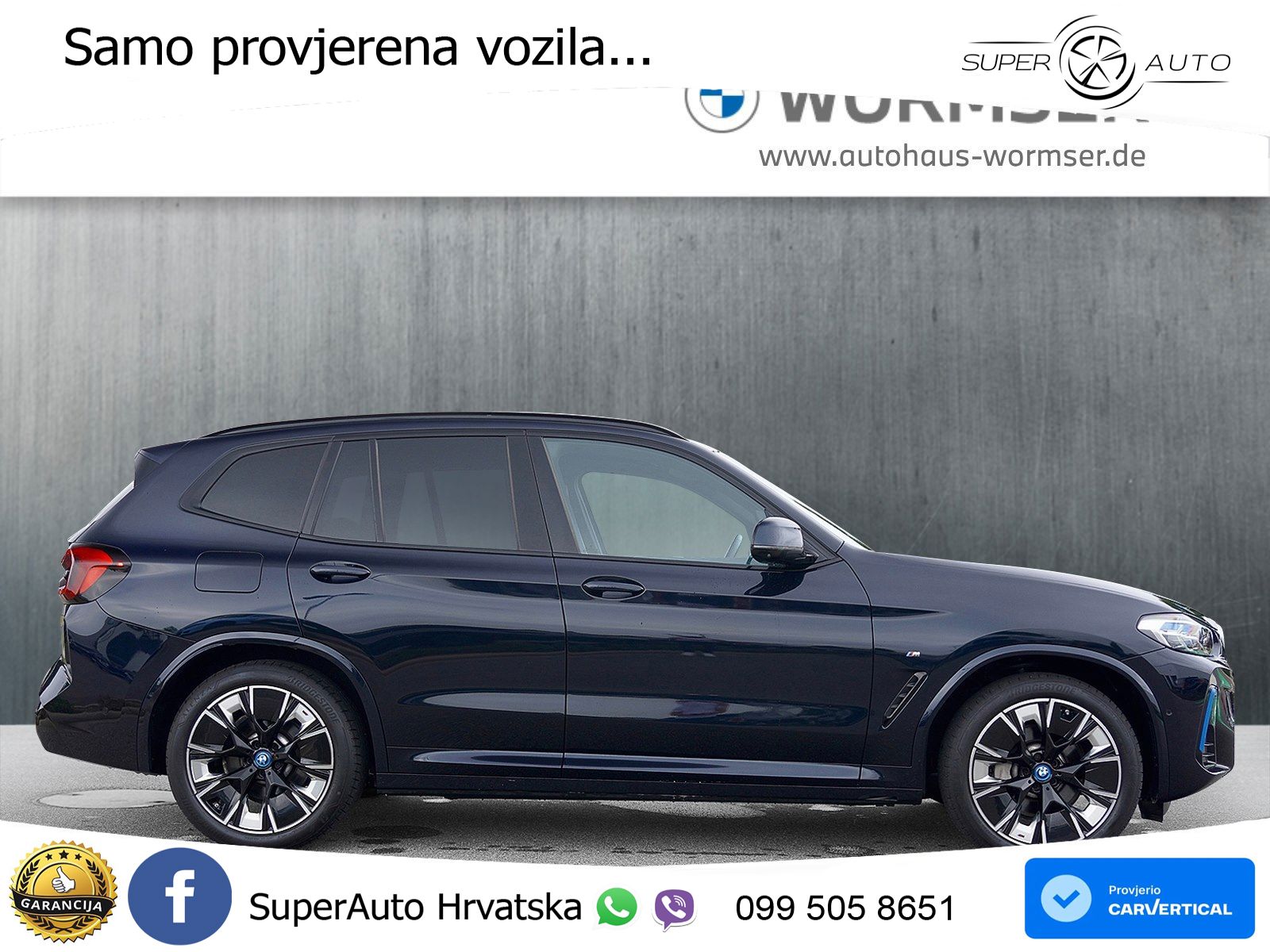 BMW iX3 80 kWh (286 KS) M Sport ACC+HEAD+GR SJED+360+PANO
