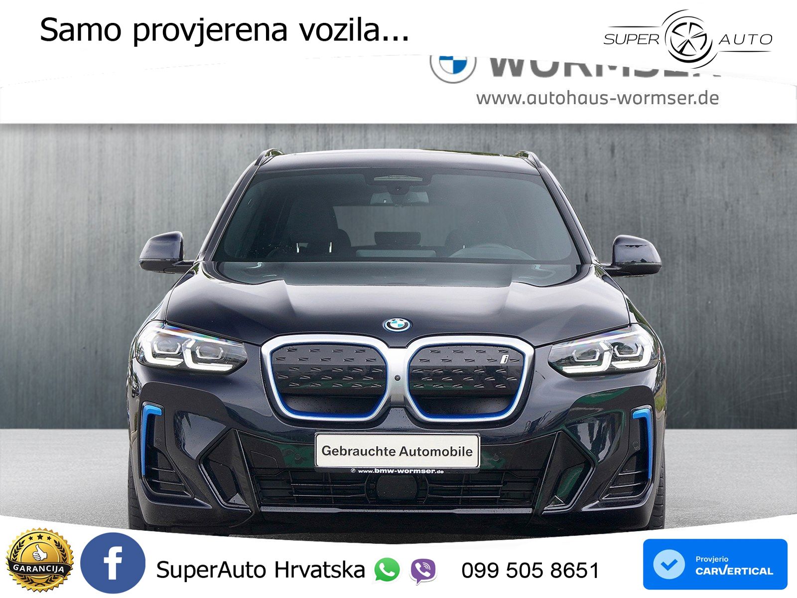 BMW iX3 80 kWh (286 KS) M Sport ACC+HEAD+GR SJED+360+PANO