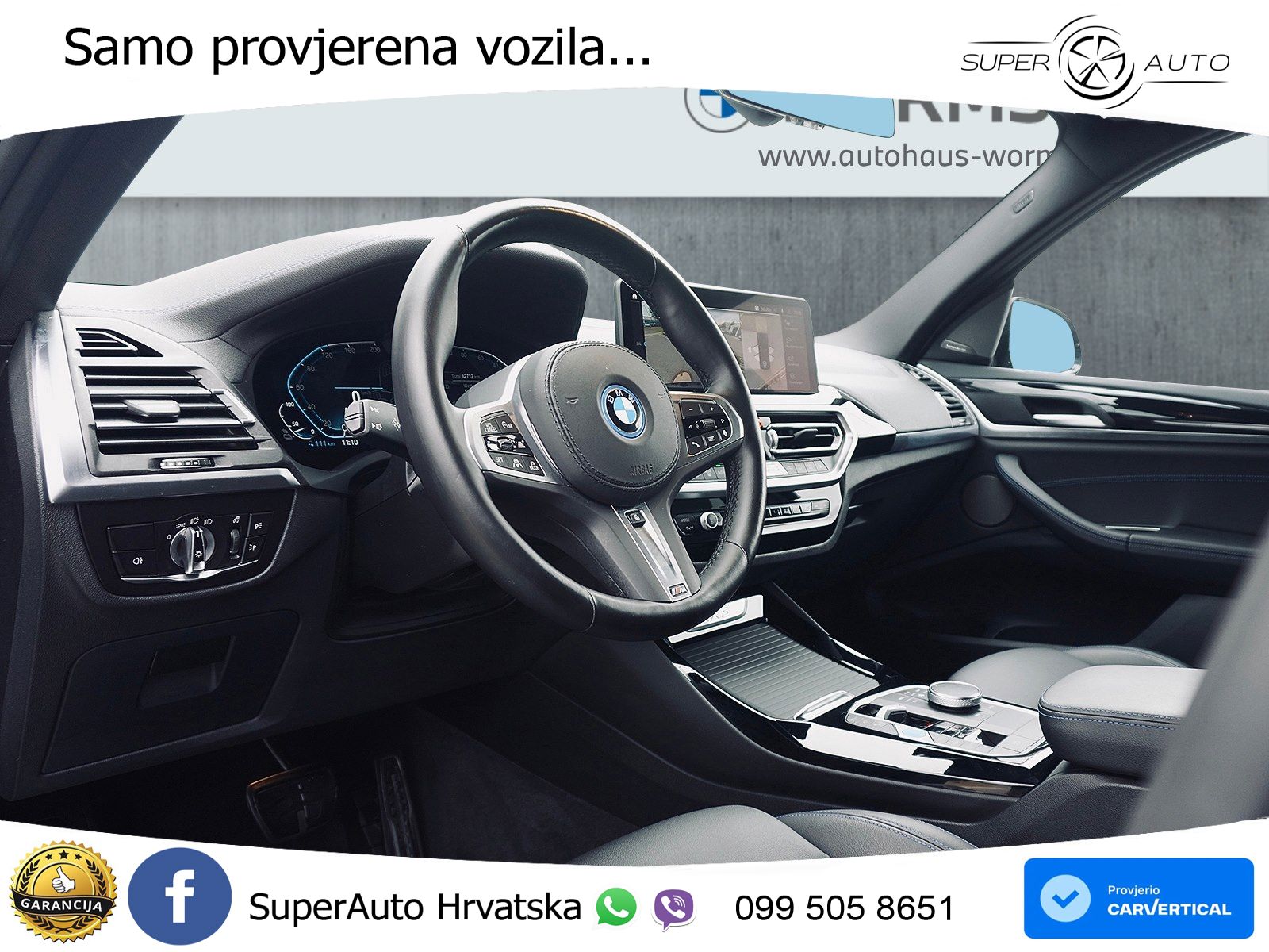 BMW iX3 80 kWh (286 KS) M Sport ACC+HEAD+GR SJED+360+PANO