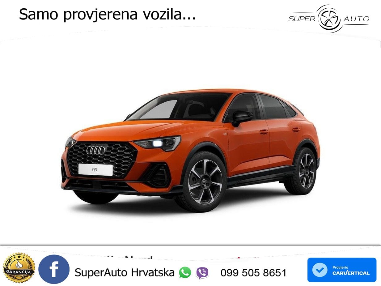 Audi Q3 Sportback 35 TFSI (150 KS) S tronic S line LED+GR SJED+ACC