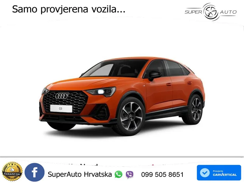 Audi Q3 Sportback 35 TFSI (150 KS) S tronic S line LED+GR SJED+ACC