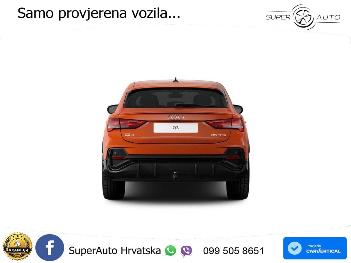 Audi Q3 Sportback 35 TFSI (150 KS) S tronic S line LED+GR SJED+ACC