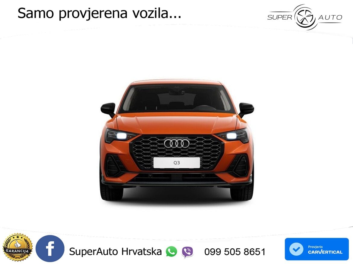 Audi Q3 Sportback 35 TFSI (150 KS) S tronic S line LED+GR SJED+ACC