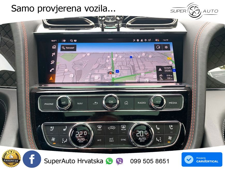 Bentley Bentayga EWB 4.0 V8 (550 KS) 4WD Automatic LED+GR SJED+ACC