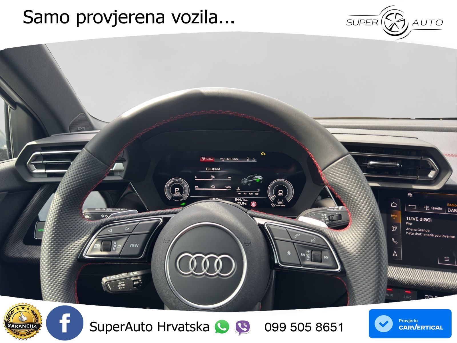 Audi A3 Sportback 40 TFSI e (204 KS) Plug-in Hybrid S tronic 2x S line LED+GR SJED+ACC