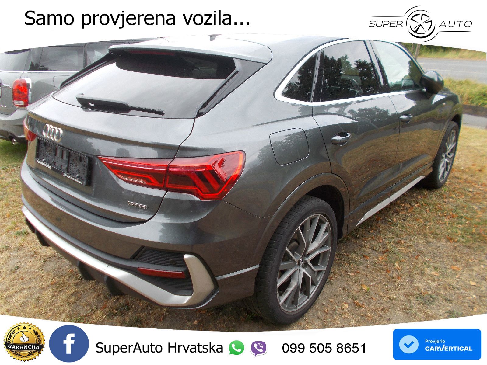 Audi Q3 II Sportback 45 TFSI (230 KS) quattro S tronic S line LED+GR SJED+ACC