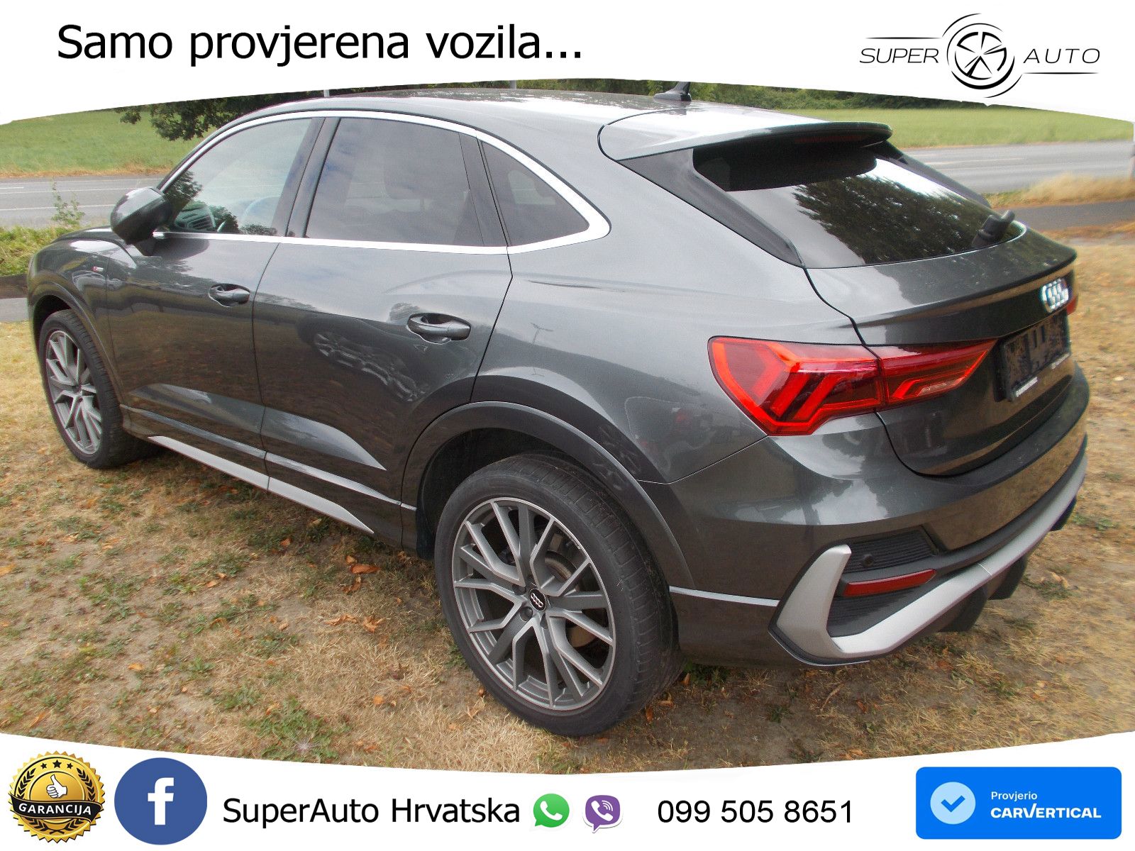 Audi Q3 II Sportback 45 TFSI (230 KS) quattro S tronic S line LED+GR SJED+ACC