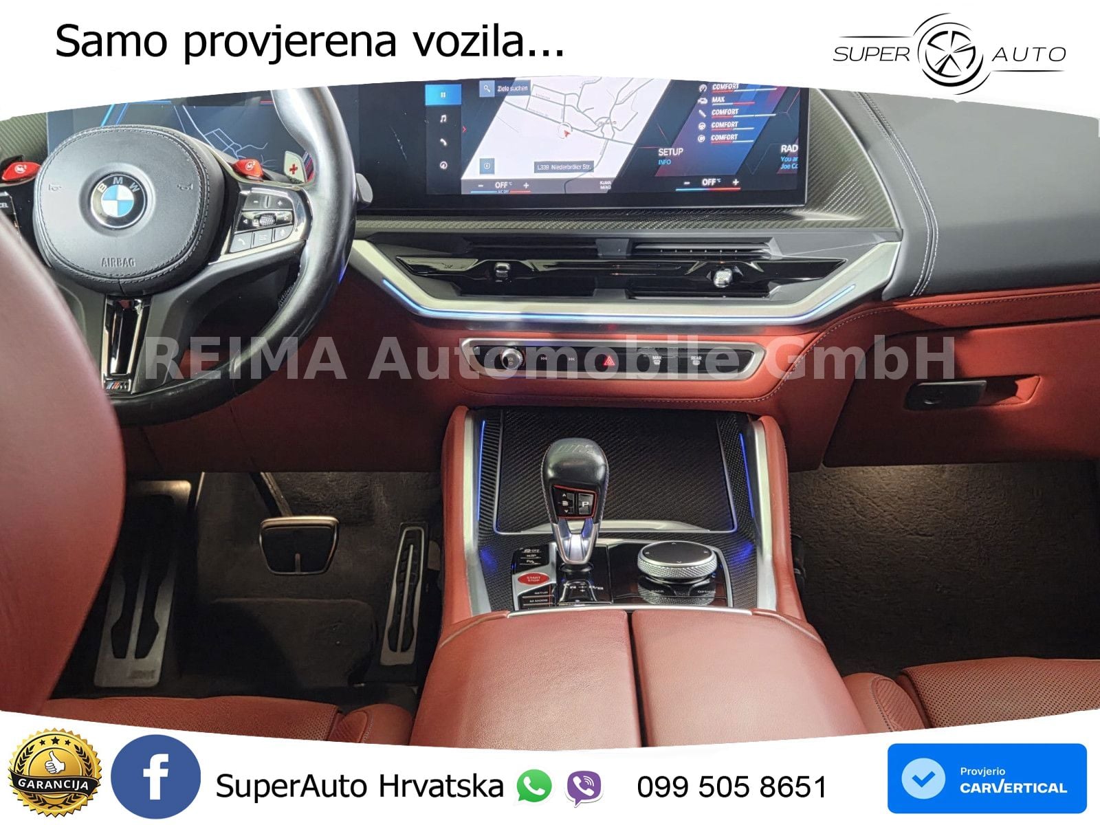 BMW XM 4.4 V8 (653 KS) xDrive Steptronic ZRAČNI+ACC+4xGR SJED+KAM