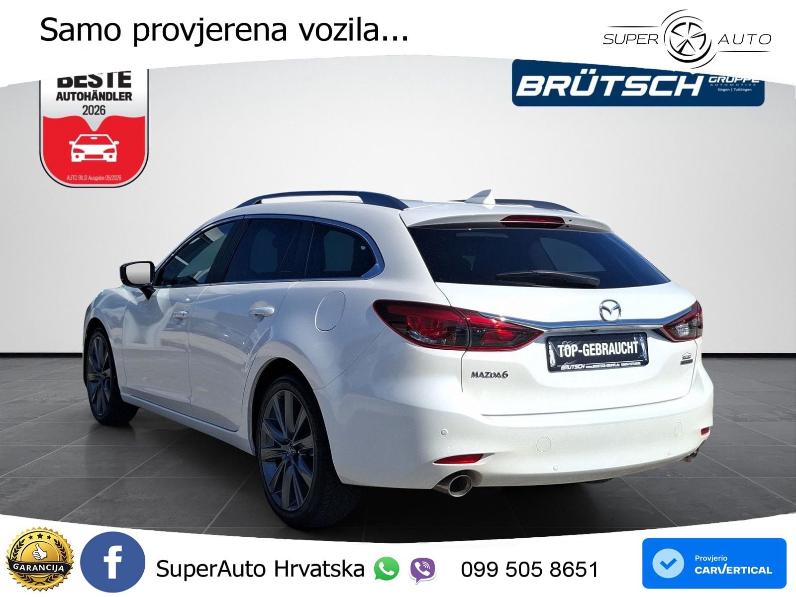 Mazda 6 Sport Combi 2.0 SKYACTIV-G (165 KS) SKYACTIV-Drive LED+GR SJED+ACC