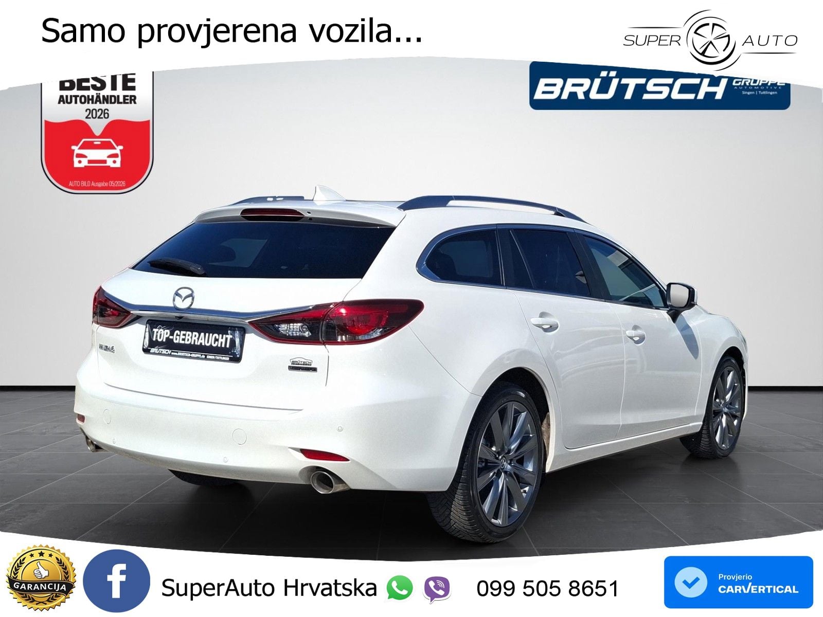 Mazda 6 Sport Combi 2.0 SKYACTIV-G (165 KS) SKYACTIV-Drive LED+GR SJED+ACC