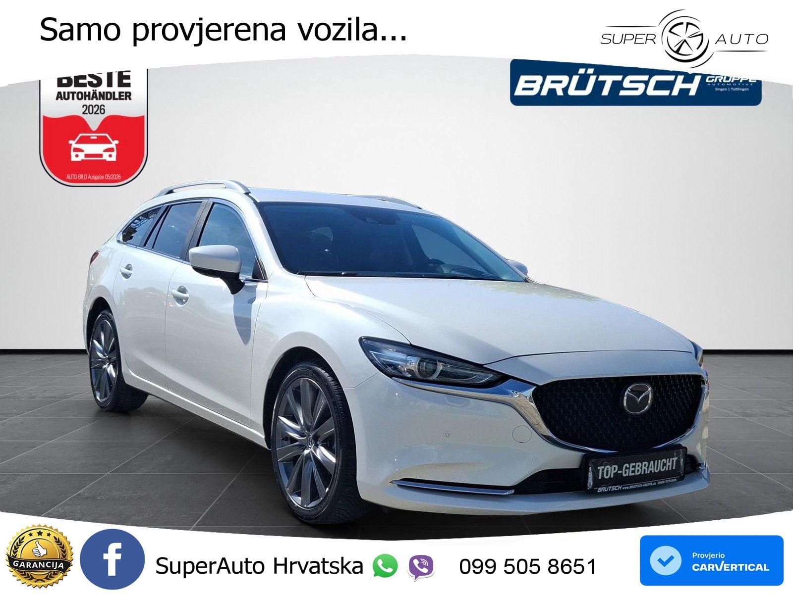 Mazda 6 Sport Combi 2.0 SKYACTIV-G (165 KS) SKYACTIV-Drive LED+GR SJED+ACC