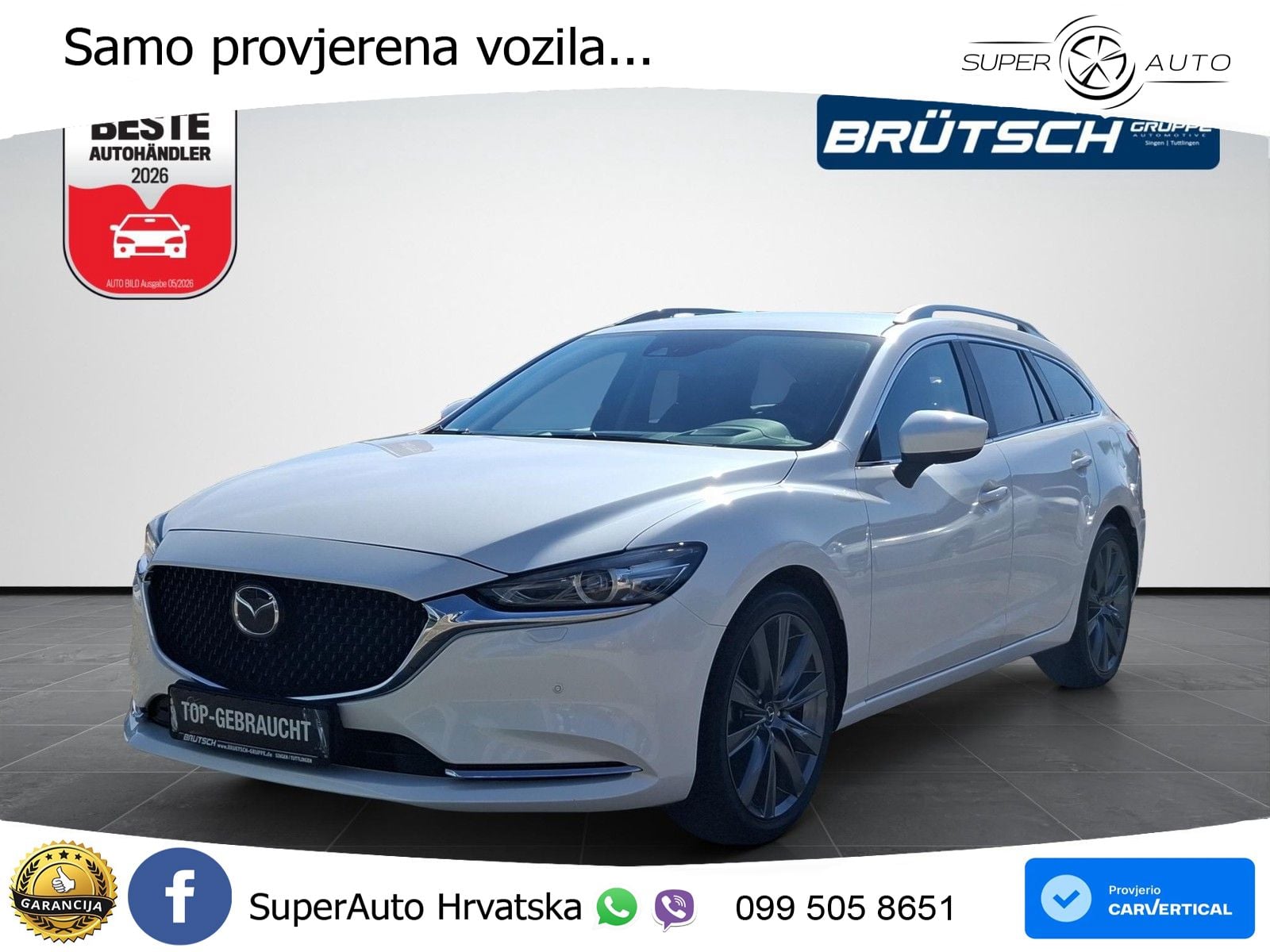 Mazda 6 Sport Combi 2.0 SKYACTIV-G (165 KS) SKYACTIV-Drive LED+GR SJED+ACC