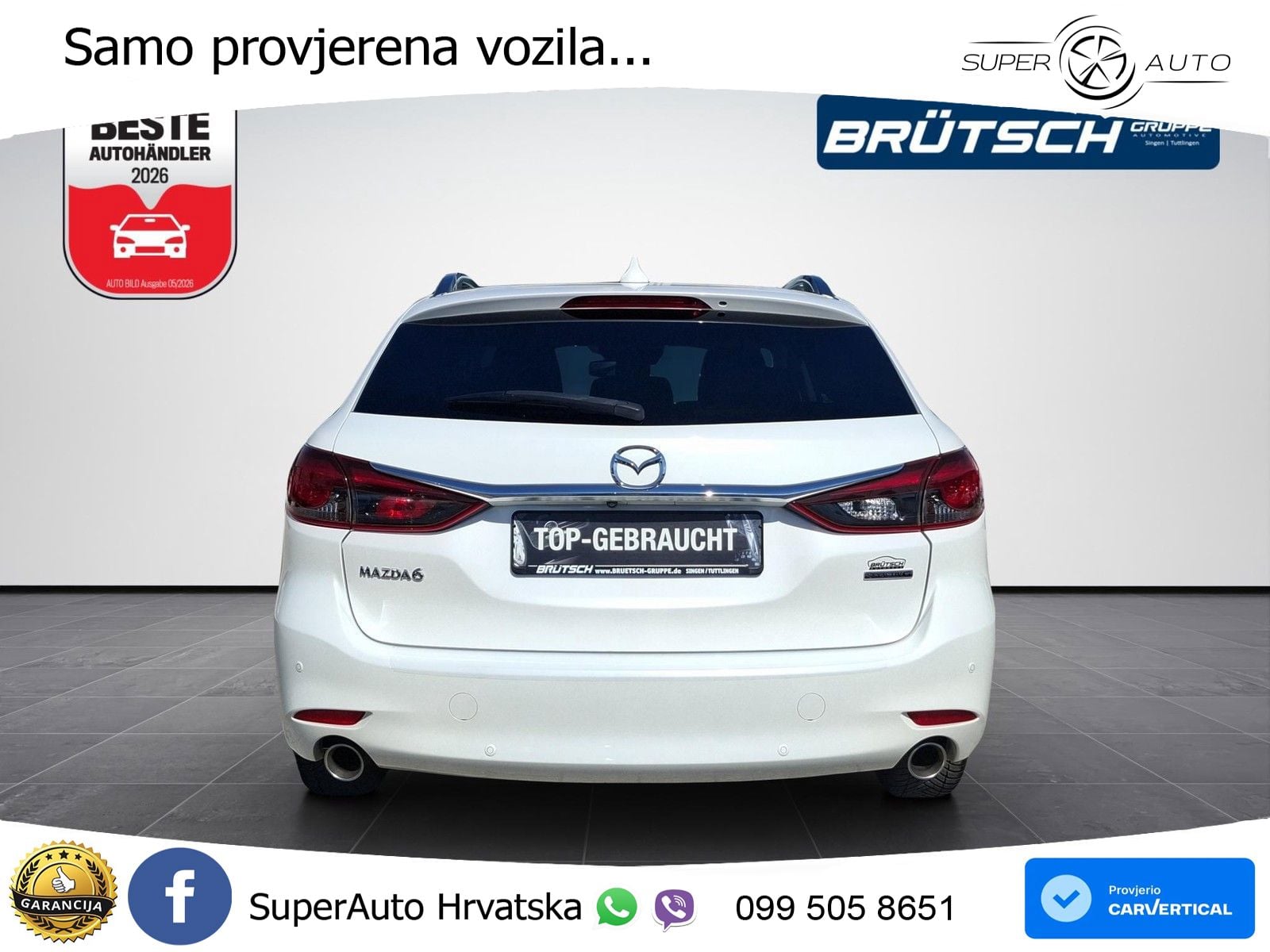 Mazda 6 Sport Combi 2.0 SKYACTIV-G (165 KS) SKYACTIV-Drive LED+GR SJED+ACC