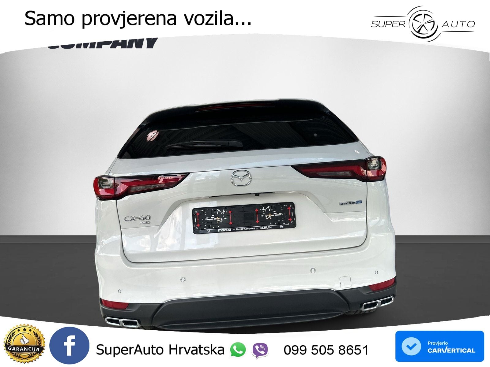 Mazda CX-60 2.5 e-Skyactiv (328 KS) AWD Automatic LED+GR SJED+ACC