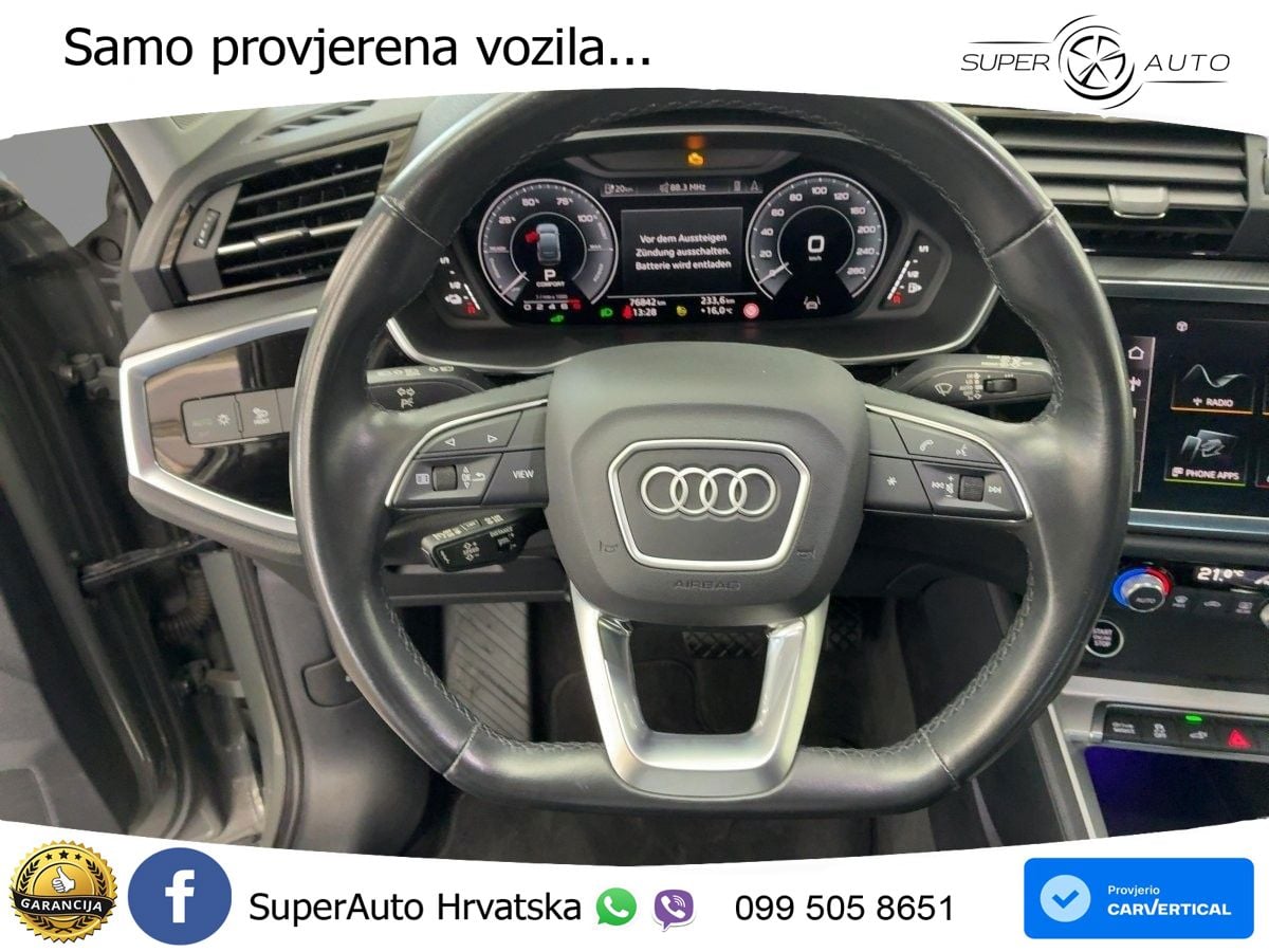 Audi Q3 Sportback 45 TFSIe (245 KS) S tronic S line LED+GR SJED+ACC