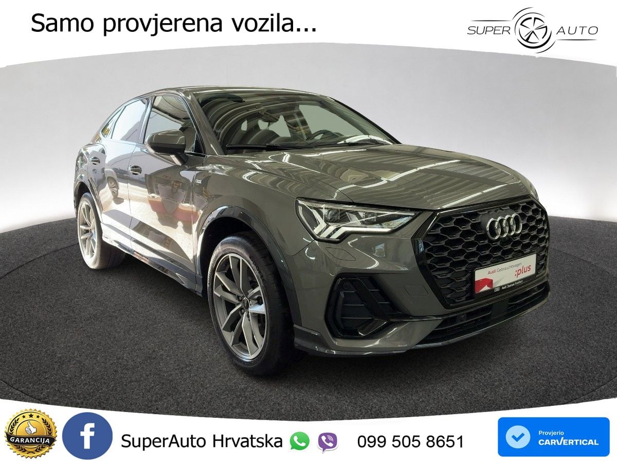 Audi Q3 Sportback 45 TFSIe (245 KS) S tronic S line LED+GR SJED+ACC