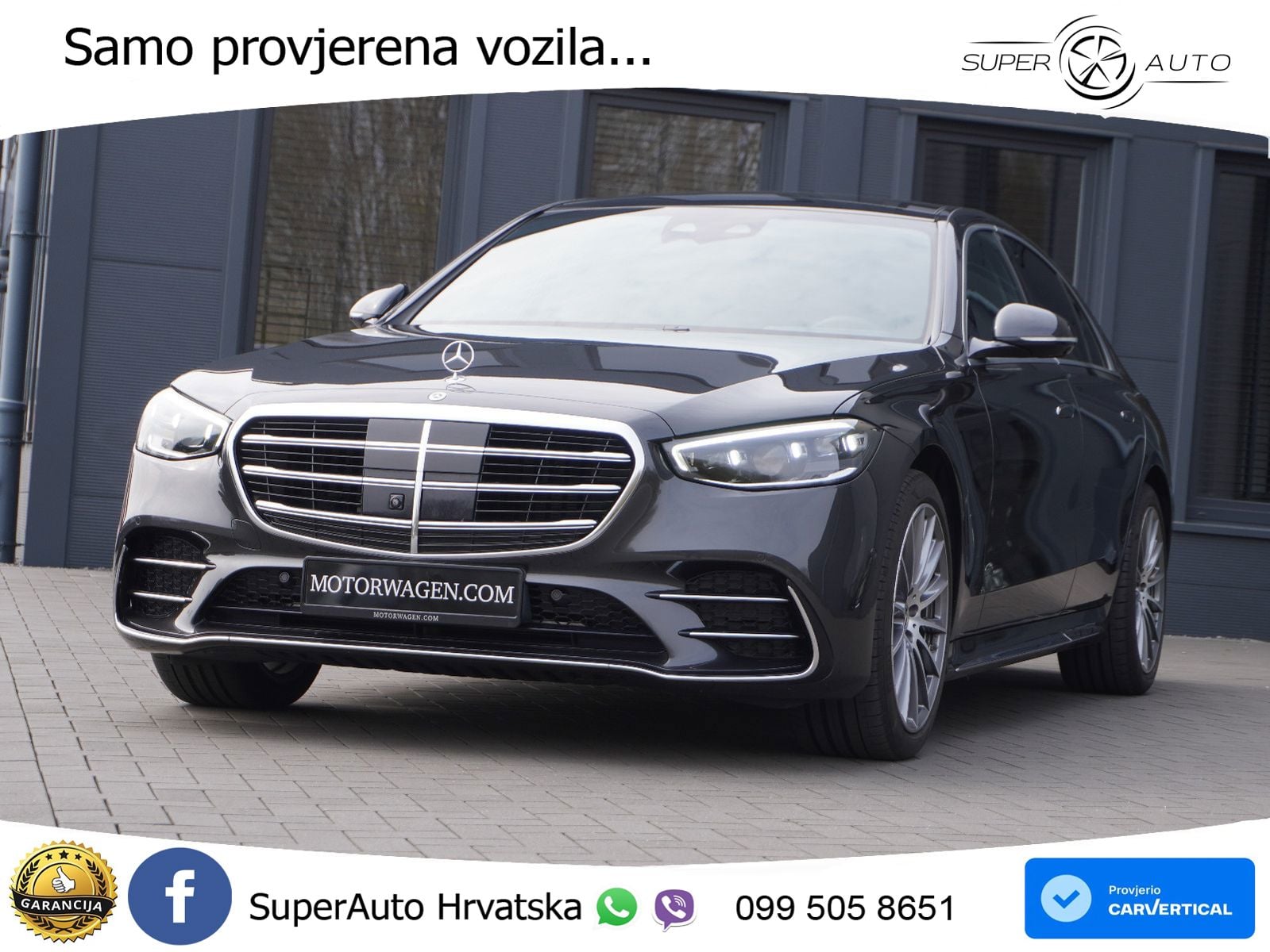 Mercedes S 350d (313 KS) EQ Boost 9G-TRONIC AMG ZRAČNI+ACC+GR SJED+KAM+PANO