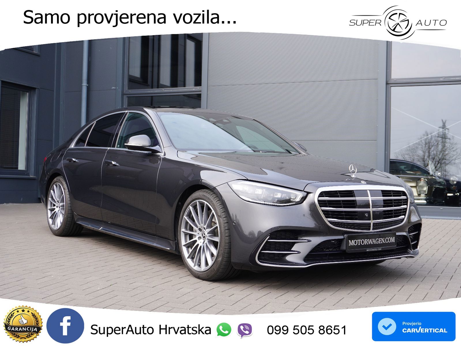 Mercedes S 350d (313 KS) EQ Boost 9G-TRONIC AMG ZRAČNI+ACC+GR SJED+KAM+PANO