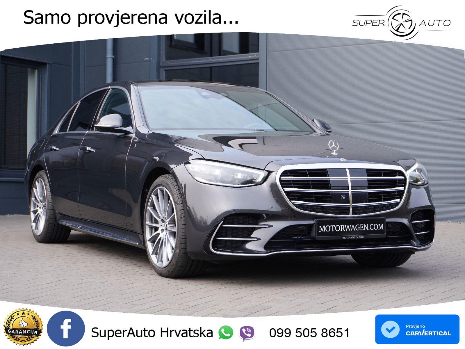 Mercedes S 350d (313 KS) EQ Boost 9G-TRONIC AMG ZRAČNI+ACC+GR SJED+KAM+PANO