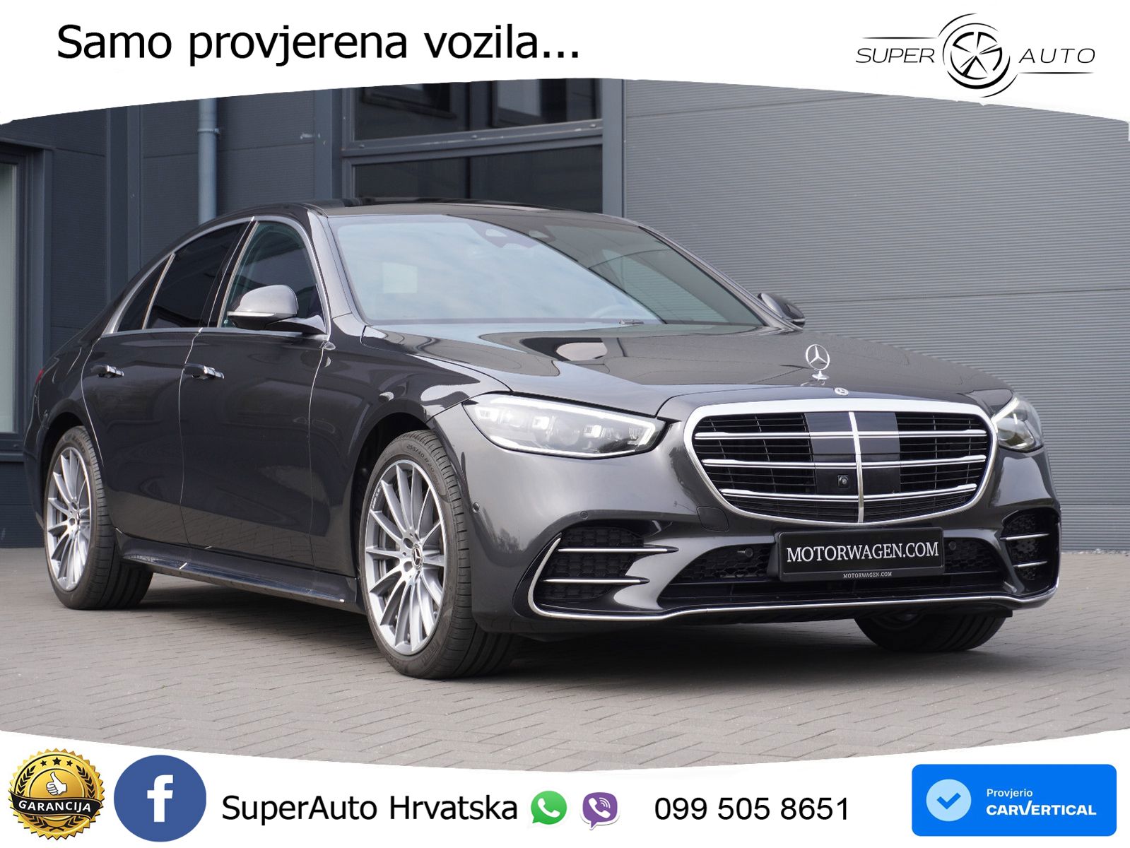 Mercedes S 350d (313 KS) EQ Boost 9G-TRONIC AMG ZRAČNI+ACC+GR SJED+KAM+PANO