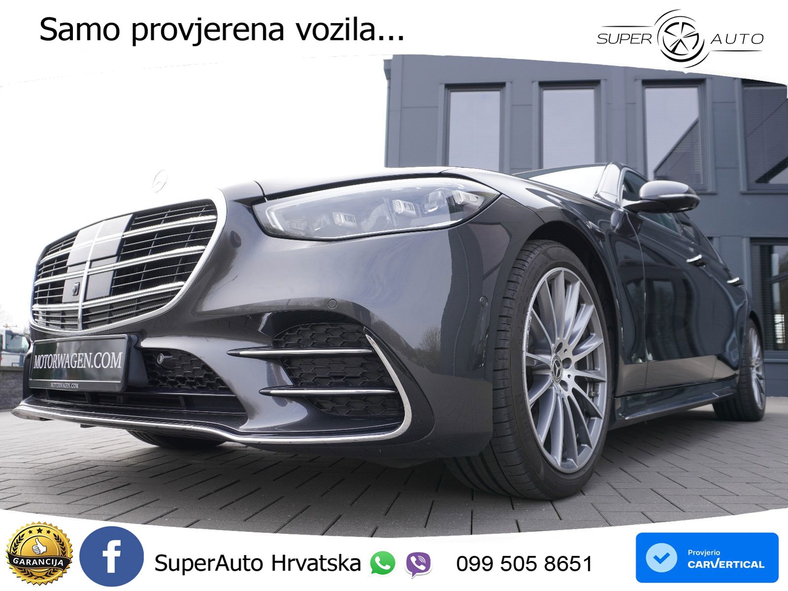 Mercedes S 350d (313 KS) EQ Boost 9G-TRONIC AMG ZRAČNI+ACC+GR SJED+KAM+PANO