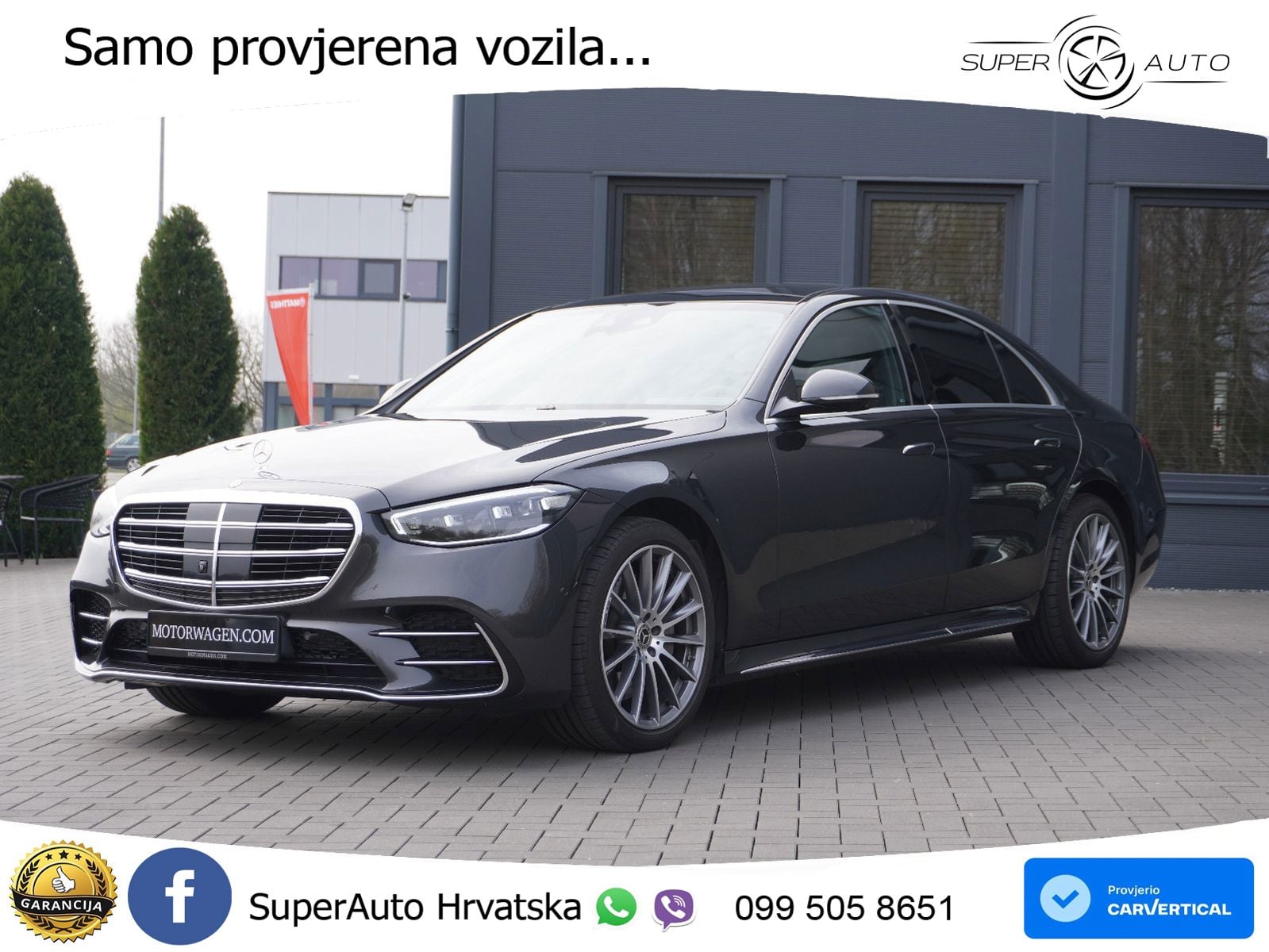 Mercedes S 350d (313 KS) EQ Boost 9G-TRONIC AMG ZRAČNI+ACC+GR SJED+KAM+PANO
