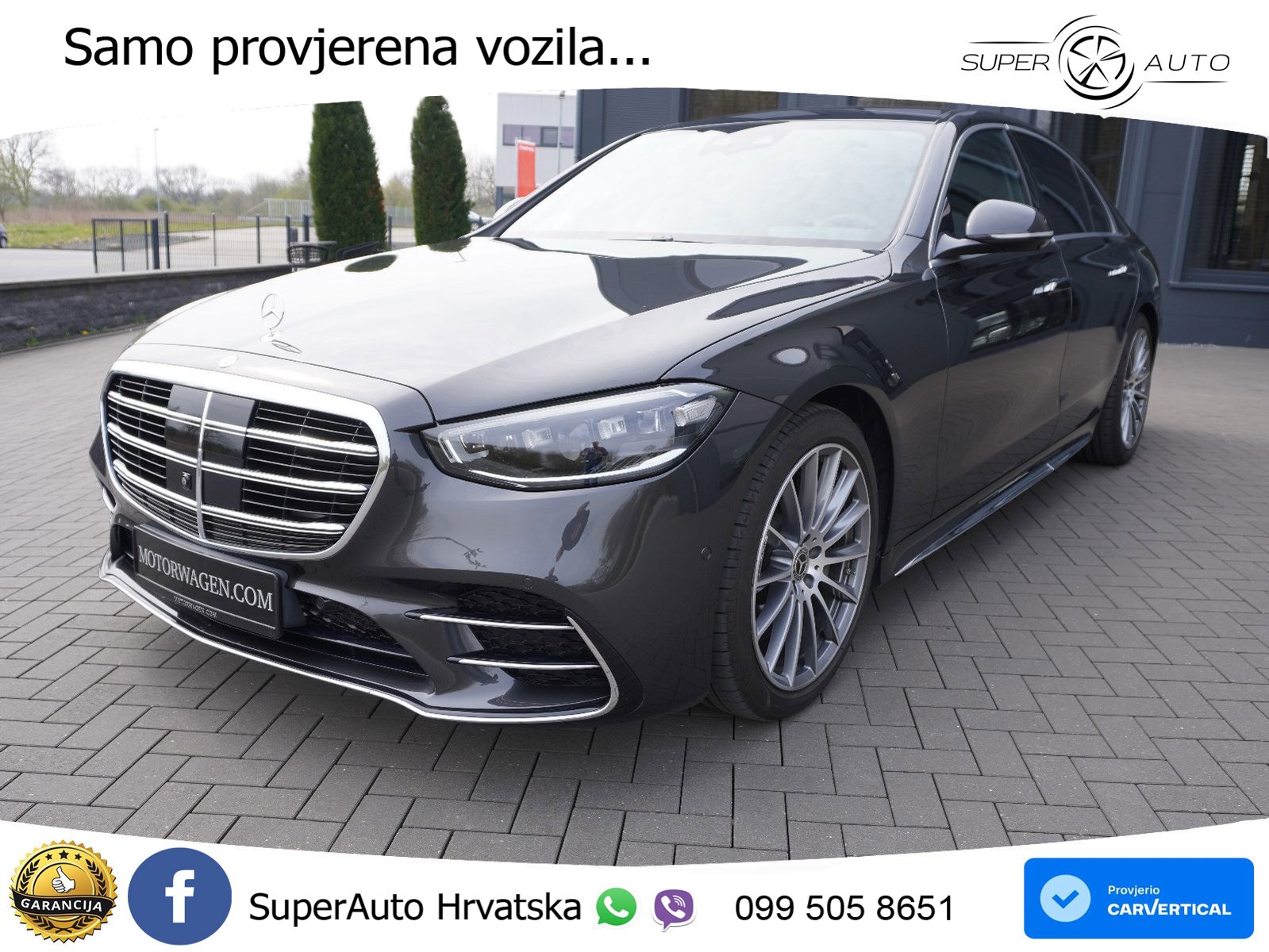 Mercedes S 350d (313 KS) EQ Boost 9G-TRONIC AMG ZRAČNI+ACC+GR SJED+KAM+PANO