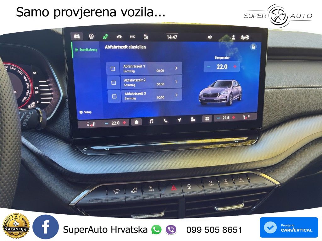 Škoda Octavia Combi 2.0 TDI (150 KS) DSG SportLine MATRIX+GR SJED+KAM