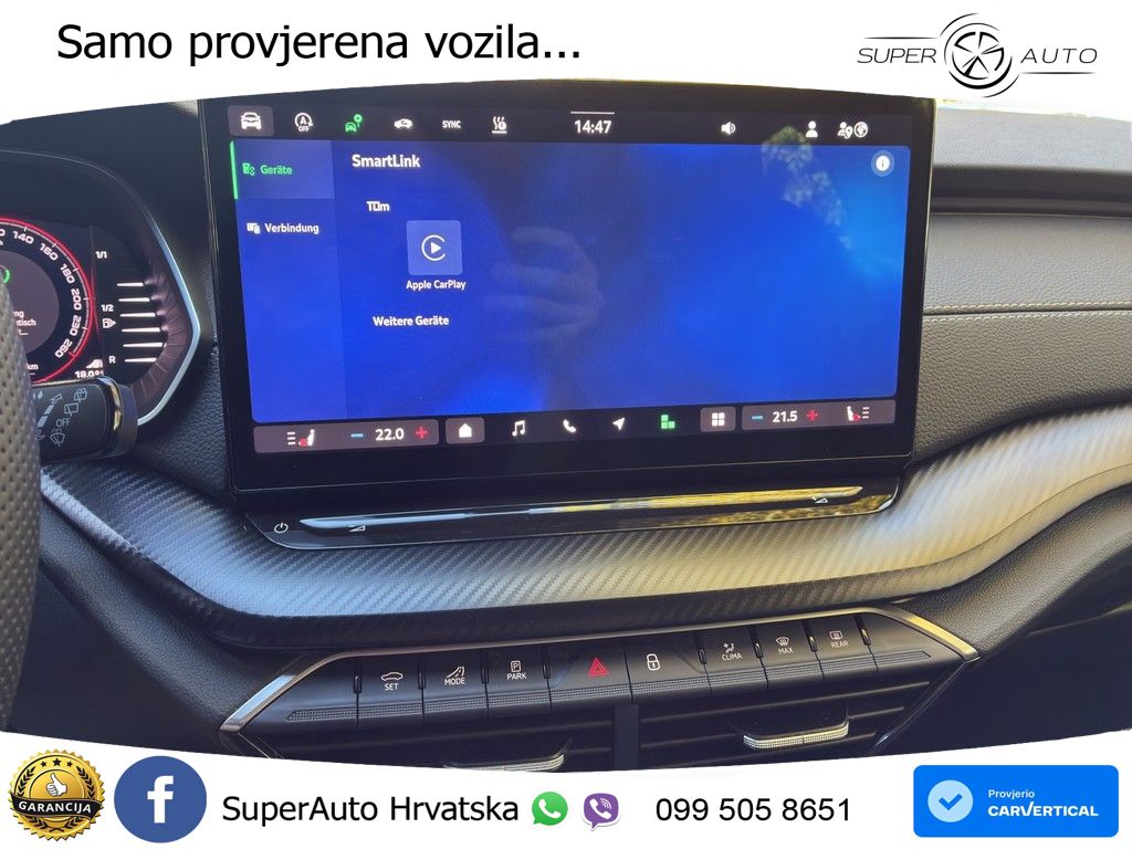 Škoda Octavia Combi 2.0 TDI (150 KS) DSG SportLine MATRIX+GR SJED+KAM