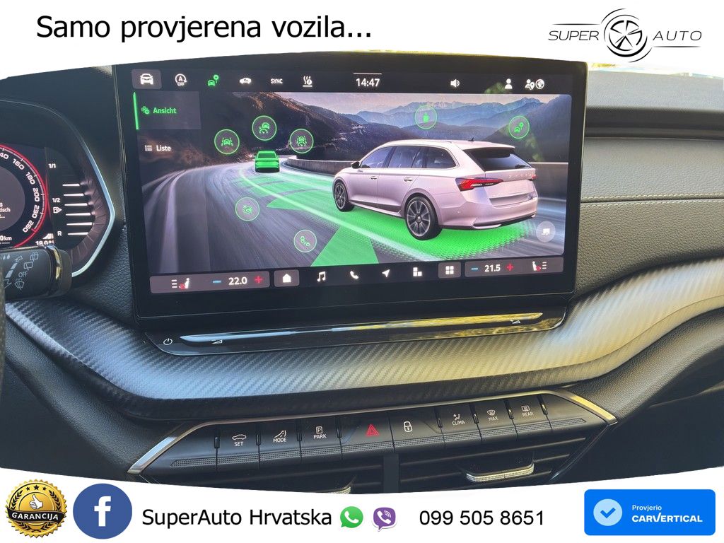 Škoda Octavia Combi 2.0 TDI (150 KS) DSG SportLine MATRIX+GR SJED+KAM